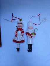 Santa and Mrs. Claus Chef Christmas Ornaments