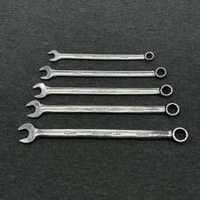 Snap-on 5pc Metric Flank Drive Long Wrench Set 12 Point Soexlm 10mm-15mm Usa