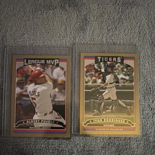 Albert Pujols Ivan Rodriguez 2006 Topps Gold Parallel /2006 HOF Lot x2 Serial
