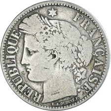 Monnaie, France, Cérès, 2 Francs, 1870, Paris, TB+, Argent, Gadoury:530
