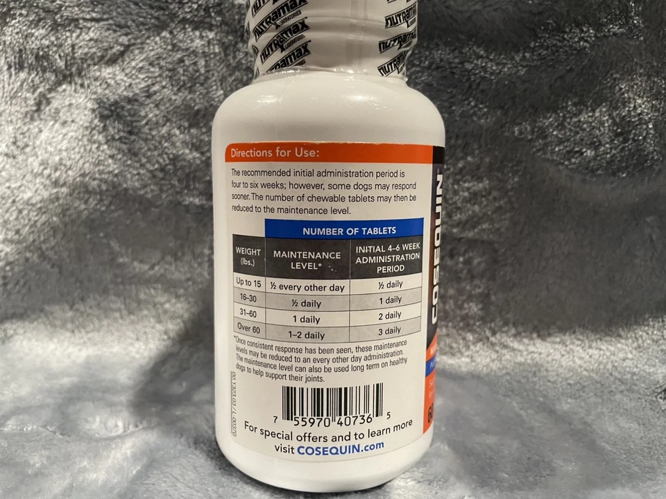 Cosequin Dog Joint Health Supplement Chewable Tablets, 60 count - Image 4 of 4