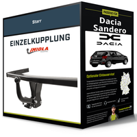 Starre AnhäNgerkupplung für Dacia Sandero 10.2012-10.2016 II Imiola Hak-Pol NEU