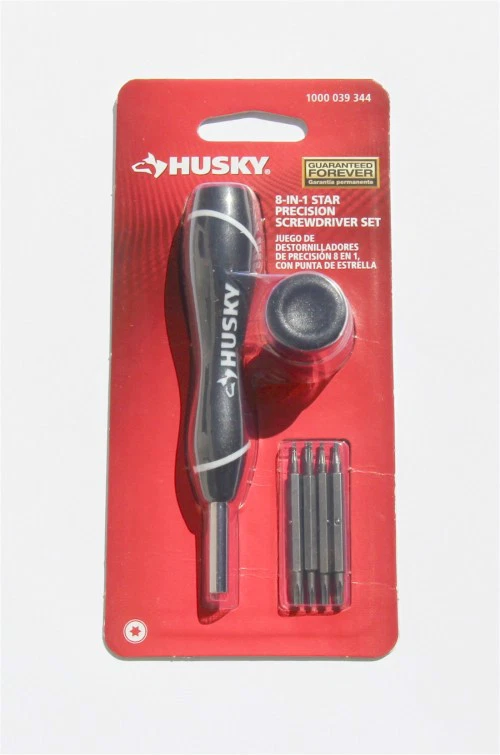 NEW - Husky 8-In-1 Torx Screwdriver Set 74502 - T10 T15 T8 T7 T6 T5 T4 - Image 3 of 3