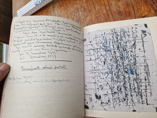 antik Notizbüchlein um 1920 Handschrift Manuskript über Pädagogik und Notizen - Picture 15 of 18