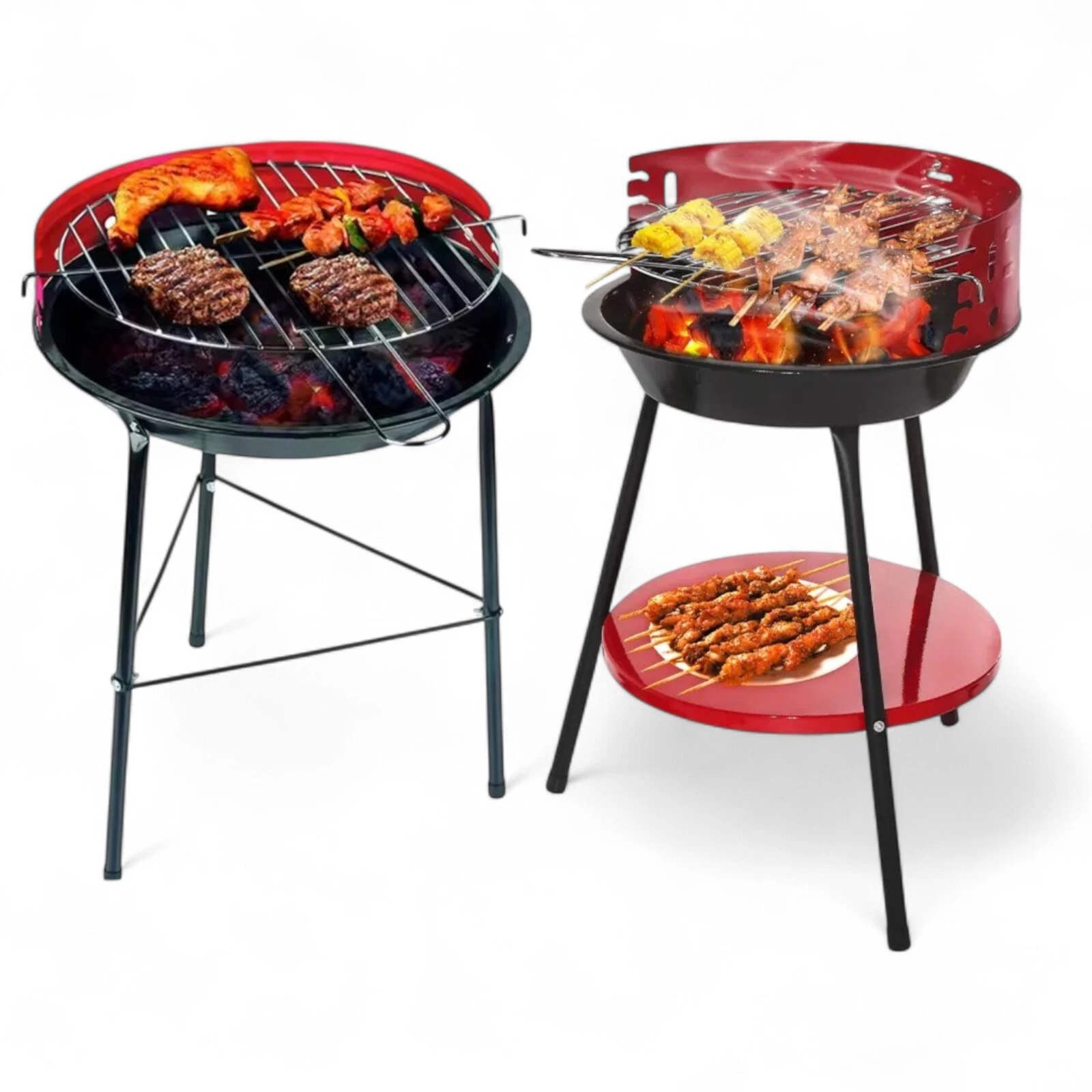 Portable Round Kettle Charcoal Grill BBQ Outdoor Heat Control Party BBQ Grill UK
Opens in a new wind