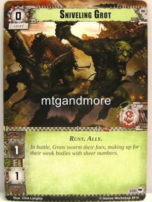 Warhammer 40000 Conquest LCG - Sniveling Grot  #058 - Base Set