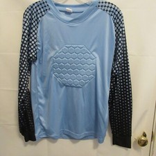 Total Soccer Factory Soccer Goalie Shirt Padded Goalkeeper Jersey light blue S