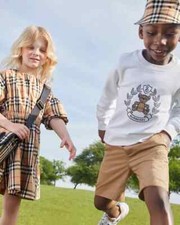 NWT Burberry Big Boy's Romeo Equestrian Embroidered Shorts 250