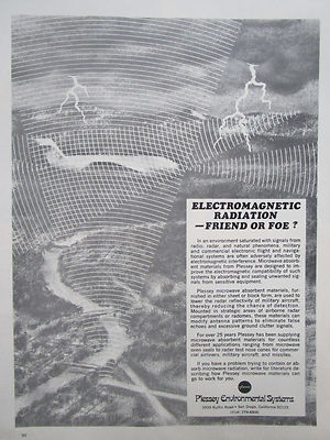 11/73 PUB PLESSEY UMWELTSYSTEME ELEKTROMAGNETISCHE STRAHLUNG FREUND FEIND ANZEIGE