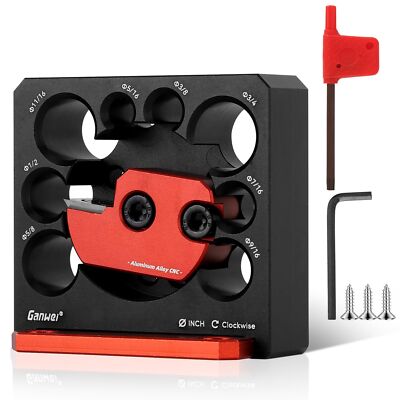 Dowel Maker Jig Kit 8 Holes Adjustable Dowel Maker Plate 5/16 to 3/4 inch Car...