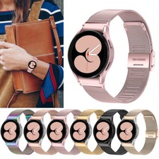 For Samsung Galaxy Watch 4/4 5/5 Pro Milanese Buckle Band Stainless Steel Strap