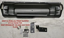  STEEL SKID PLATE FOR JEEP Wrangler JK Suits JL Rubicon Style Front Bumper