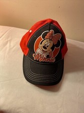 Minnie Mouse Baseball Cap By Disney. Red And Black Adjustable. New Without Tags