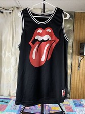 Rolling Stones Tongue Logo Official #62 Basketball Style Jersey XXL 1962