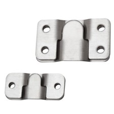 2x Möbelverbinder Metallverbinder Edelstahl Bettverbinder Couchverbinder Kautsch