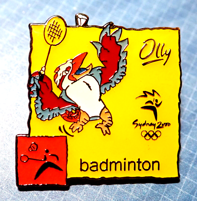 RARE "BADMINTON" OLLY MASCOT 2000 SYDNEY OLYMPIC GAMES PIN AUSTRALIA 2024 PARIS | eBay