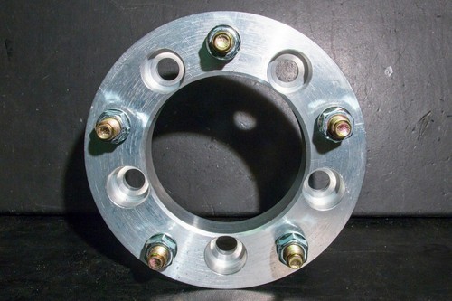 5x150 to 5x5.5 / 5x139.7 US Billet Wheel Adapters 2.5" Thick 14x1.5 Studs x 2 - Picture 3 of 4