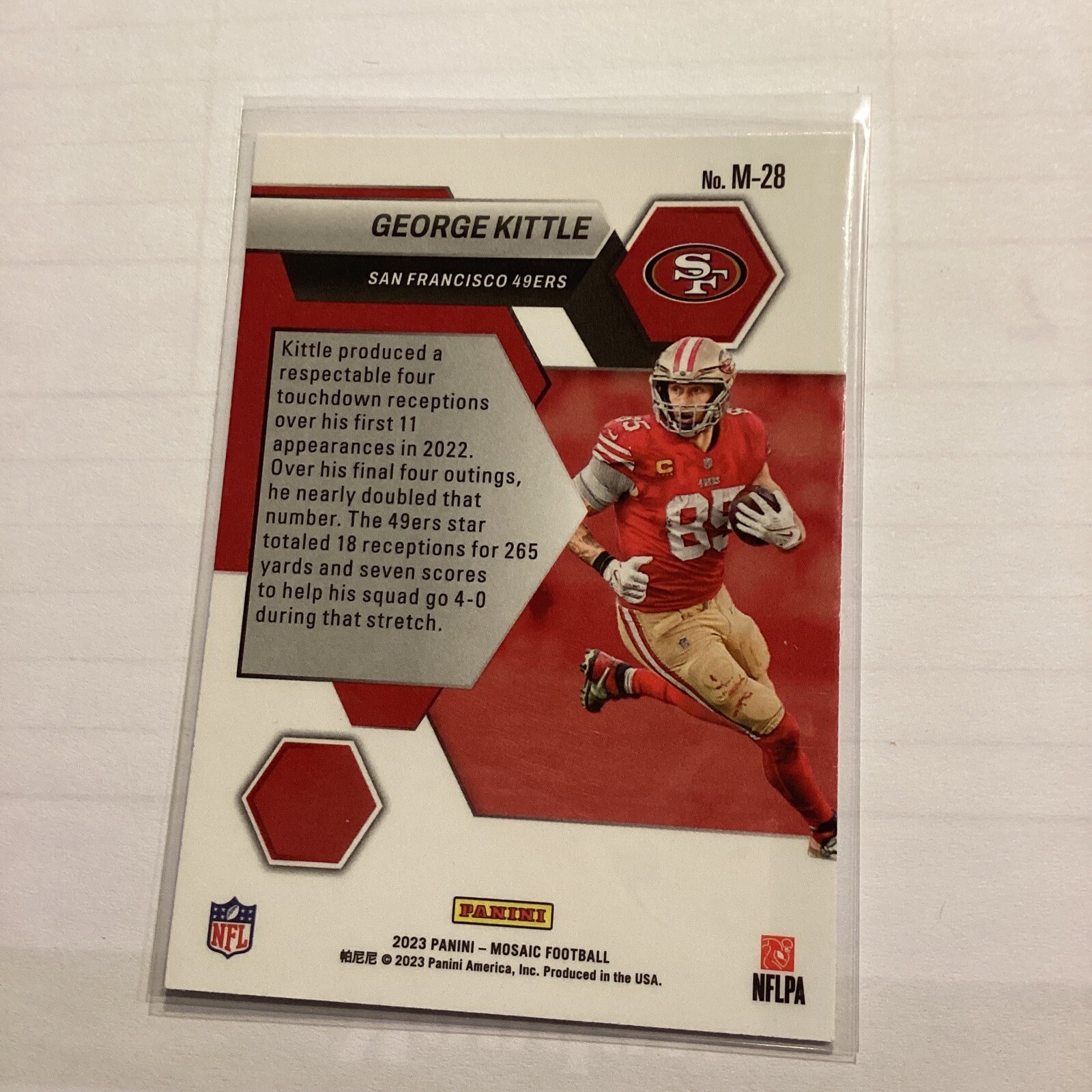 Affiche Décor San Francisco 49ers - George Kittle - Format 20x30 Pouces - Poster Football US