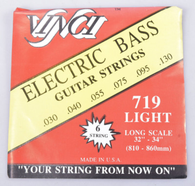 Vinci Strings Bass-Saiten 6-string Light 030-130 Bass Gitarre Set