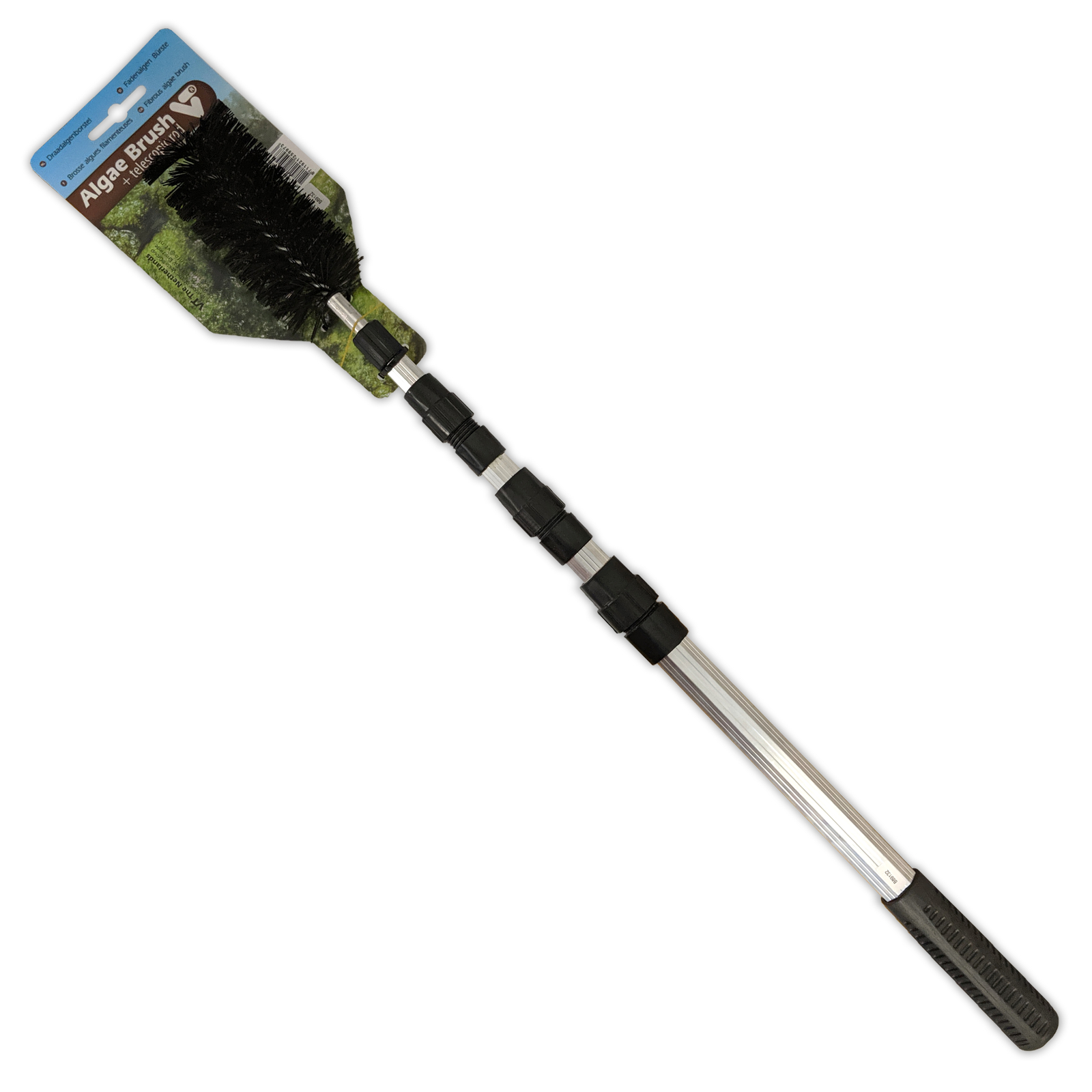Velda Algae Brush Blanket Weed Telescopic Handle Rod Pond Fish Koi