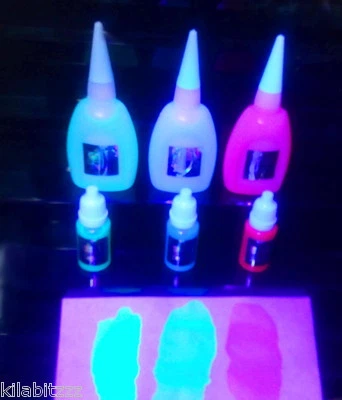 KILABITZZZ Bottle Invisible fluorescent ink, security, bodyart, painting UV blacklight Glow
