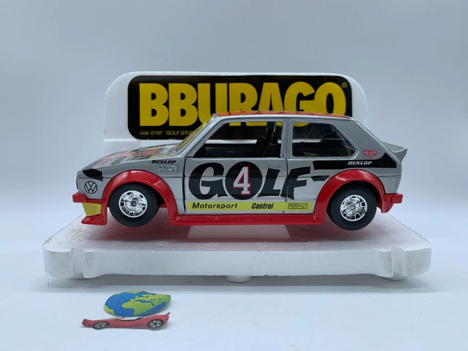 Bburago VW Golf GTI GR.2, automodello scala 1:24 - 1:25, vintage (2697) - Immagine 2 di 4