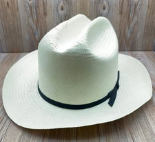 Stetson 6X Open Road Shantung Straw Western Cowboy Hat 6 3/4 No Pin NEVER WORN