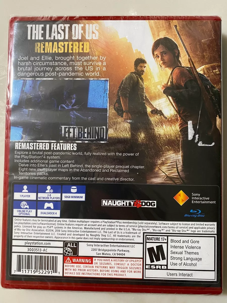 The Last of US Remastered PlayStation Hits, PS4 711719522911