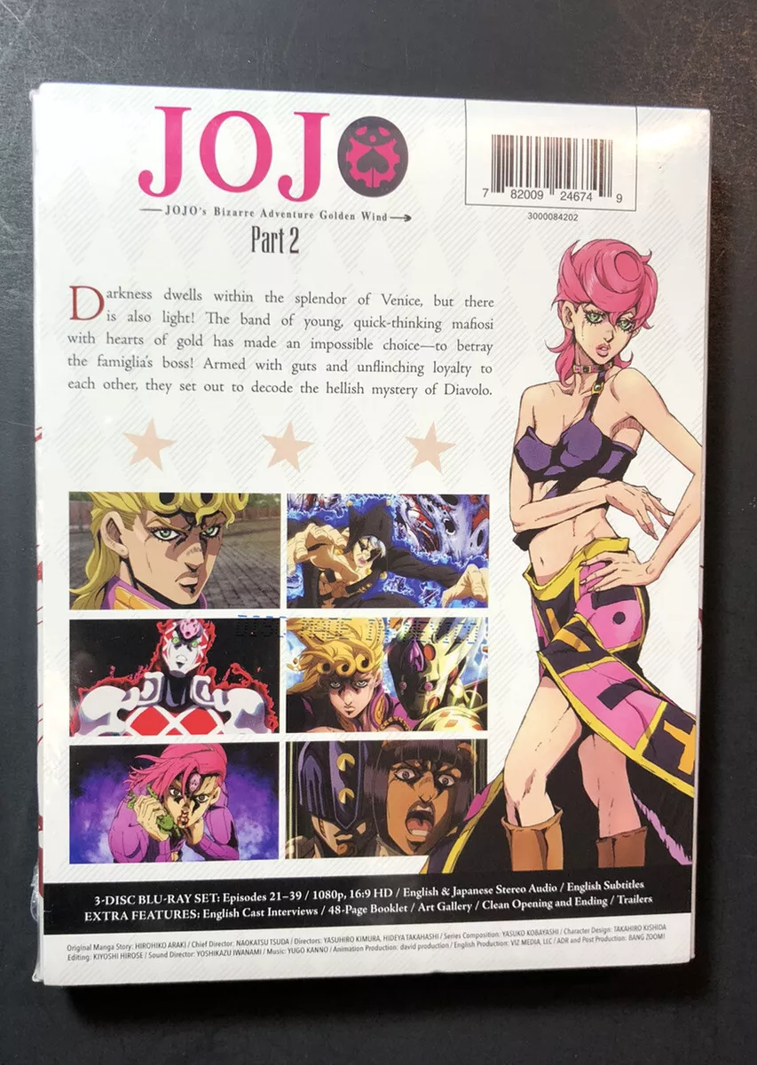 JoJos Bizarre Adventure Golden Wind Set 2 Blu-ray