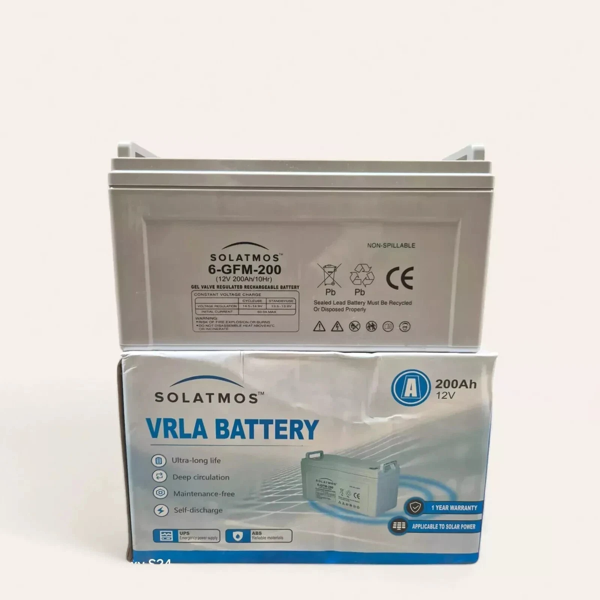 BATTERIA 200AH 12VOLT Per Kit Fotovoltaico Pannelli Energia Solare Camper BARCA EUR 174,99 - IT - Foto 4