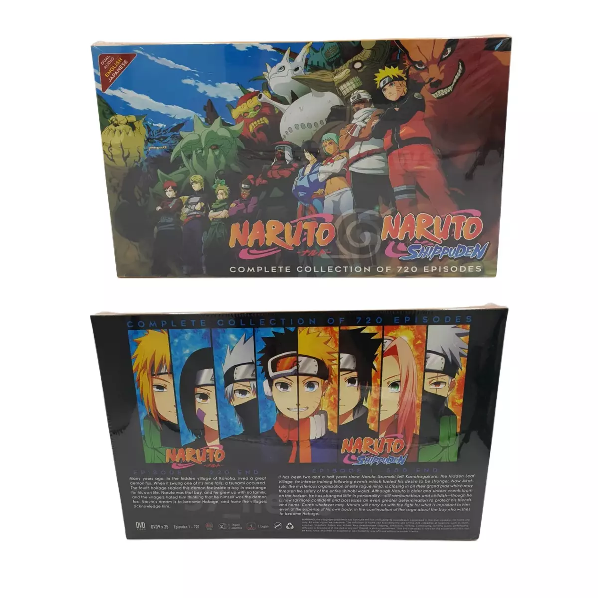 Naruto Shippuden Anime DVD Complete 1-720 Ep Series English Dubbed Free Ship