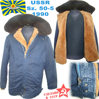 Sz.505 SOVIET PILOTS AIR FORCE INTERCEPTOR BOMBER FUR-COAT jacket sheepskin