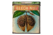 Rare 1920s “Beech-Nut" litho 50 cigar humidor tin is in fair condition
