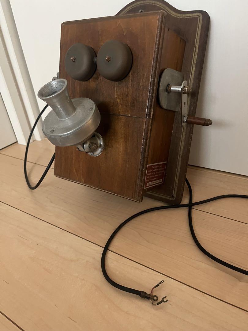 Delville Magnetic Wall Phone Antique Retro Vintage Very Rare JAPAN