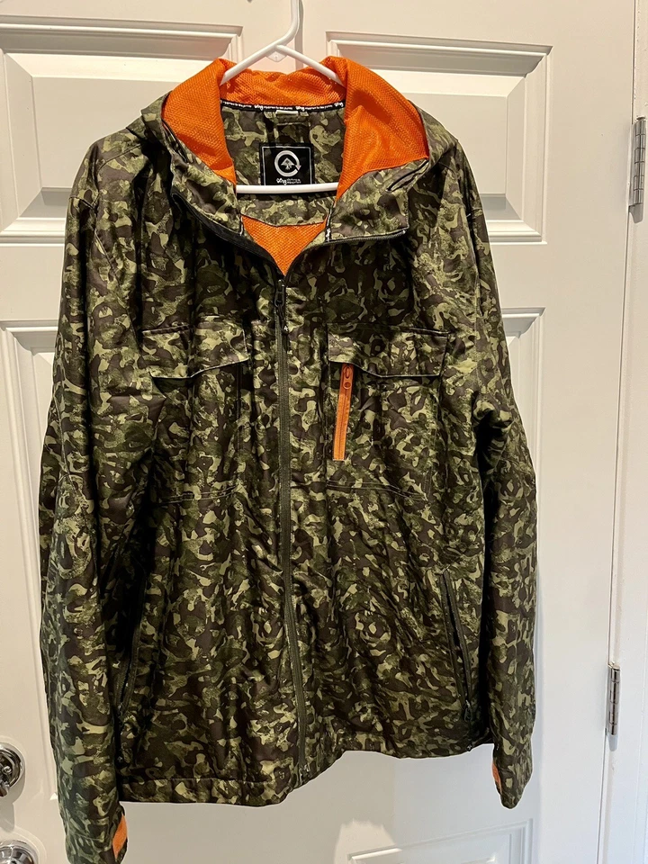 LRG Lifted Research Group Chaqueta Camuflaje Sudadera con Capucha Cremallera Completa Hombres XXL Foto 2 de 4