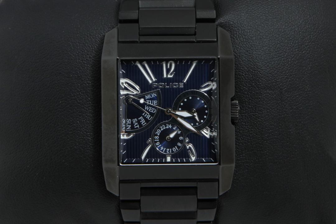 Police 13789M Analog Quartz Men Black With Box Vintage