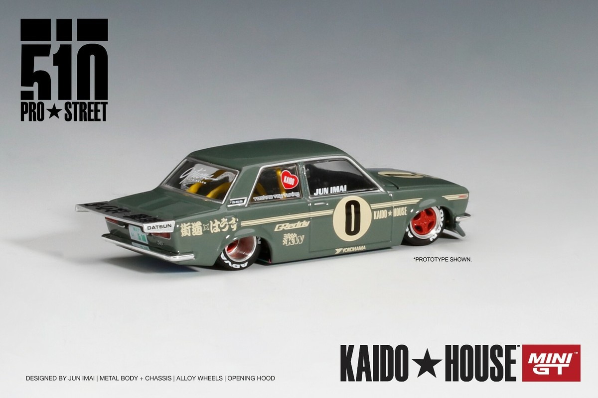 Mini GT x Kaido House 1:64 Datsun 510 Pro Street OG Green | eBay