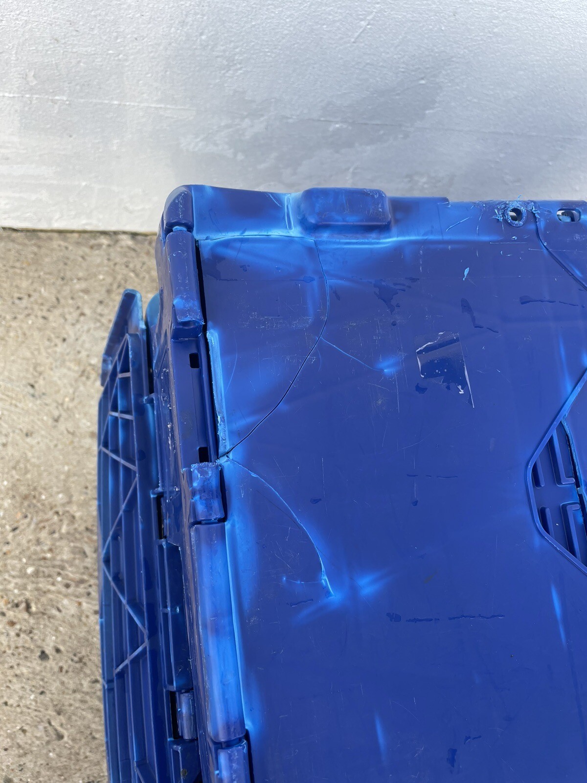 6 x 60ltr Heavy Duty Plastic Storage Tote Box 60 x 40 x 30cm Folding