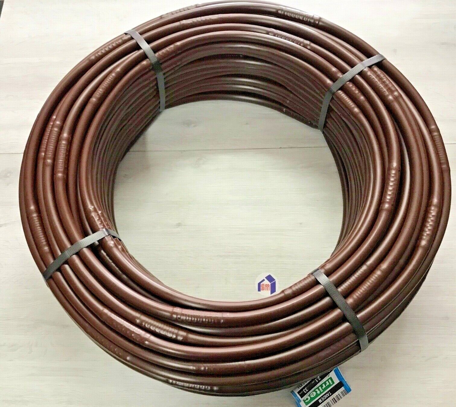 100 METRI TUBO IRRIGAZIONE ALA GOCCIOLANTE  D. 16 Spazio 33 CM MARRONE IRRITEC