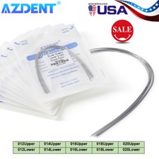 100pcs AZDENT Dental Orthodontic Super Elastic Niti Arch Wires Round Ovoid FDA