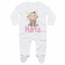 Tutina neonata personalizzata con nome bimba stellare