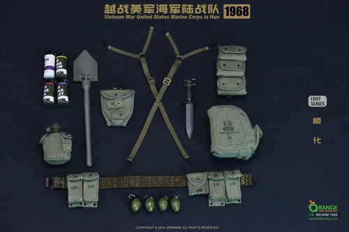 QORANGE QOTOYS Vietnam War USMC in Hue 1968 Clothes & Equipment Accessory 1/6 - Picture 7 of 9