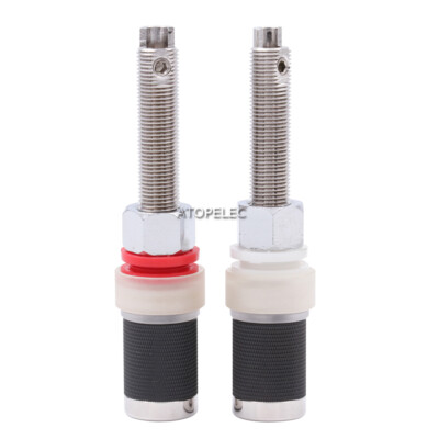 2 pairs EIZZ Platinum Plated Speaker AMP Long Binding Post HiFi Banana Jack