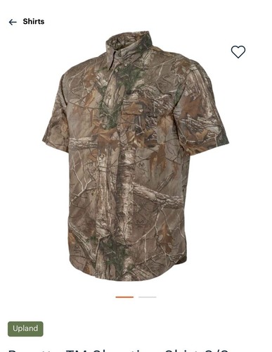 Beretta Camo Shirt L Vented Right Hand Shooting Hunting ShortSleeve Tactical cap - Picture 20 of 24