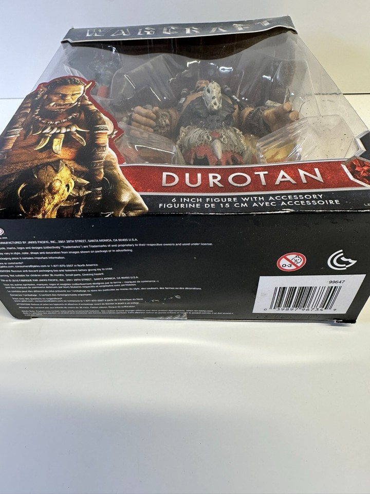 Warcraft Durotan 6 Inch Action Figure Loose Jakks Pacific Legendary 2016
