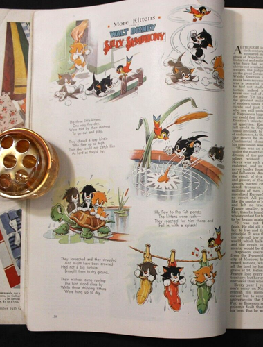 VINTAGE DECEMBER 1936 GOOD HOUSEKEEPING MAGAZINE ~ WALT DISNEY SILLY SYMPHONY - Picture 10 of 20