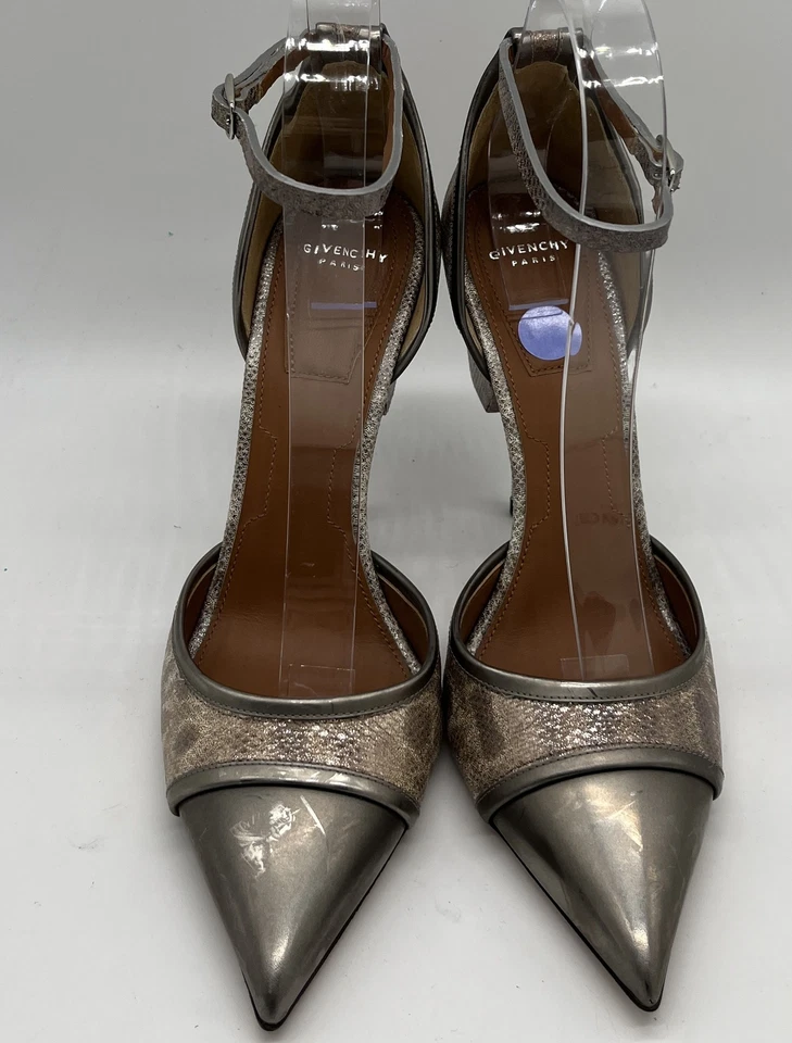 Bomba Givenchy Reptile-Repujado Metálico Eslinga Punta Punta Tornillo-Tacón talla 37.5 Foto 2 de 4