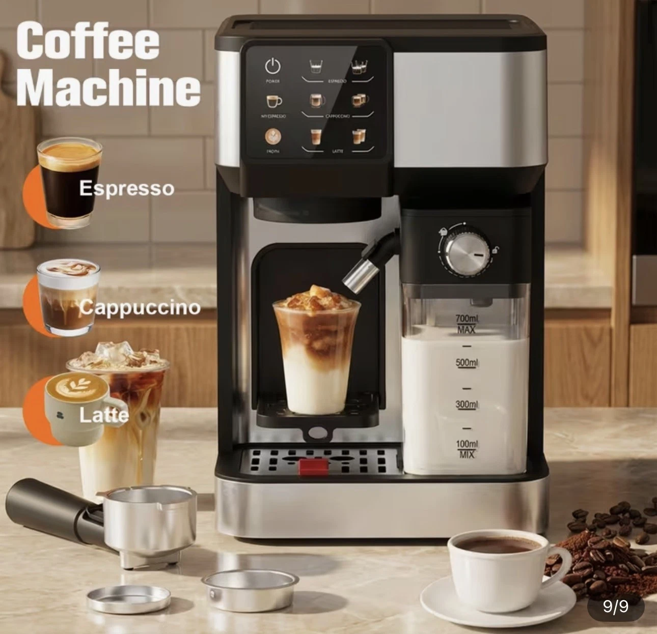 Touchscreen 20 Bar Dual Boiler Espresso Machine with Automatic Milk Frother
Opens in a new window or