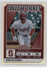 2022 Elite Extra Edition College Tickets Optic Holo Prizm Brock Jones 06z2