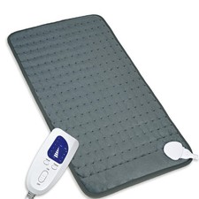 Heating pad, Electric Heat Pad 6 Heat 4 Timer Setting Dark Gray, 24"x12"